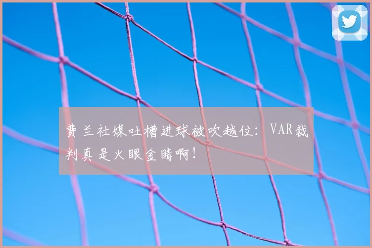 费兰社媒吐槽进球被吹越位:VAR裁判真是火眼金睛啊!