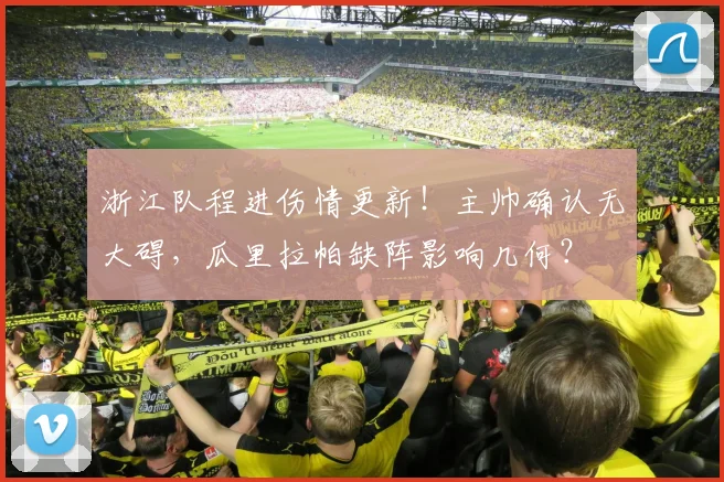 浙江队程进伤情更新!主帅确认无大碍,瓜里拉帕缺阵影响几何?